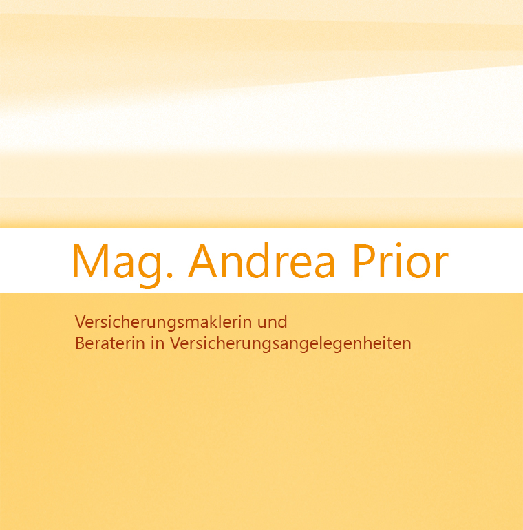 Mag. Andrea Prior Versicherungsmaklerin und Beraterin in Versicherungsangelegenheiten